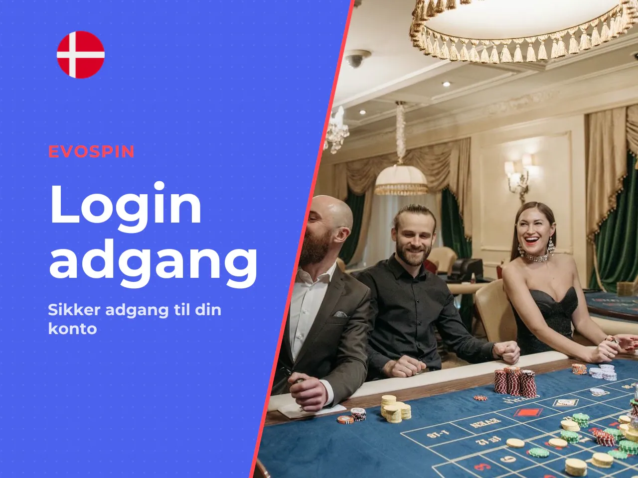 Evospin anvender i stedet klassisk e-mail-login