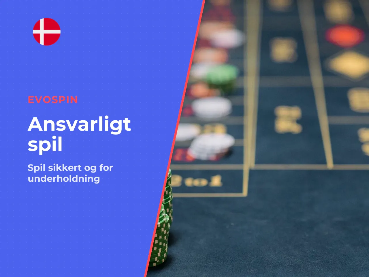 Ansvarligt spil. Spil skal altid betragtes