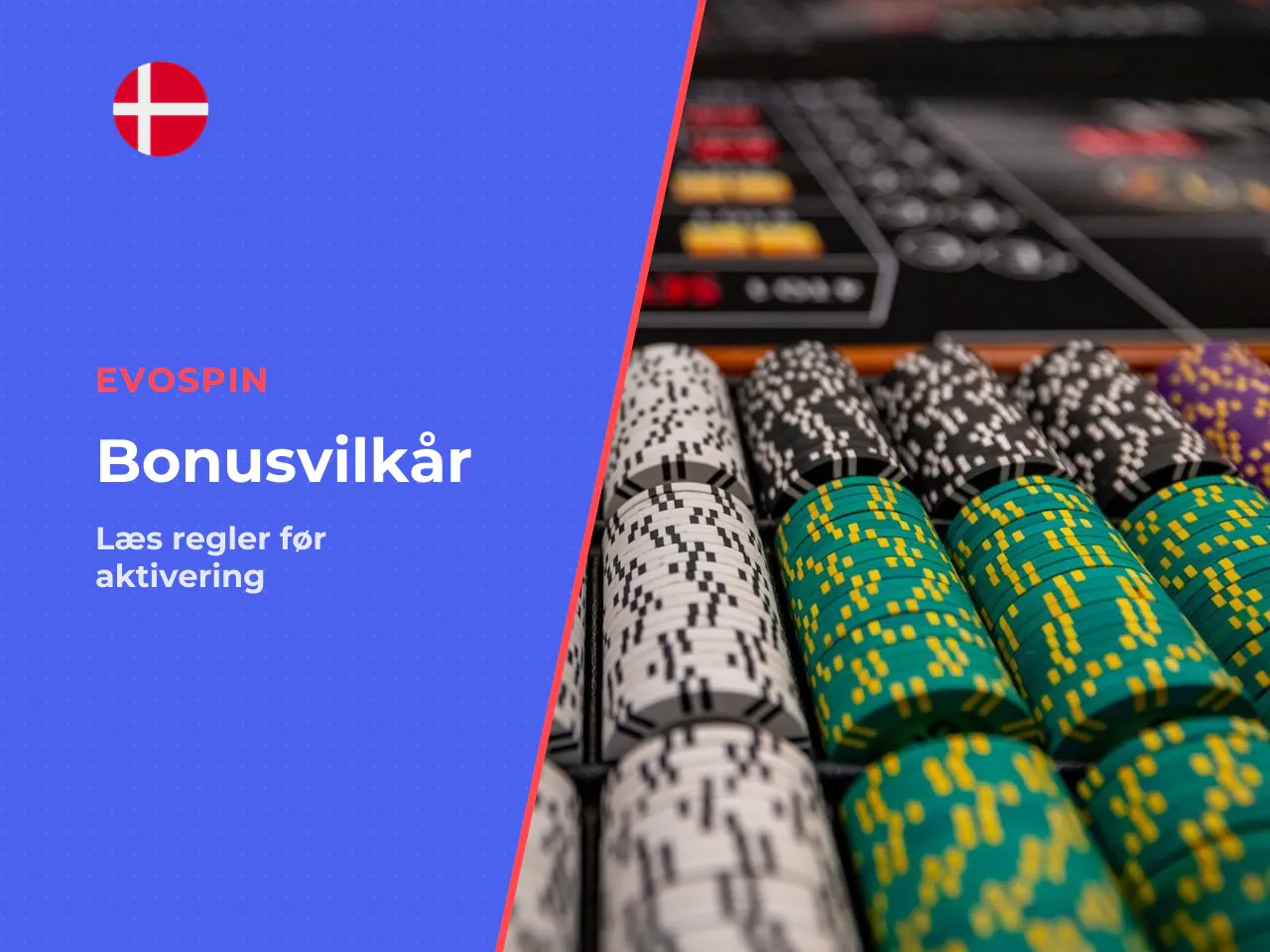 EvoSpin Casino bonusvilkår Det skal du