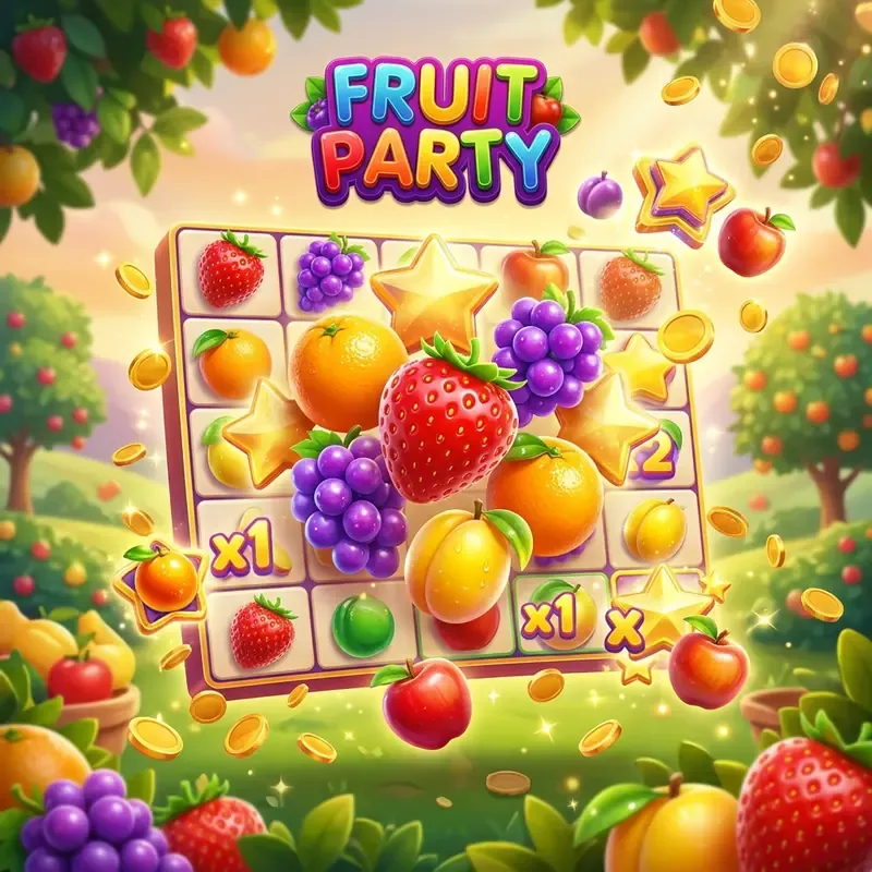 Fruit Party spilleautomat demo, bonus og