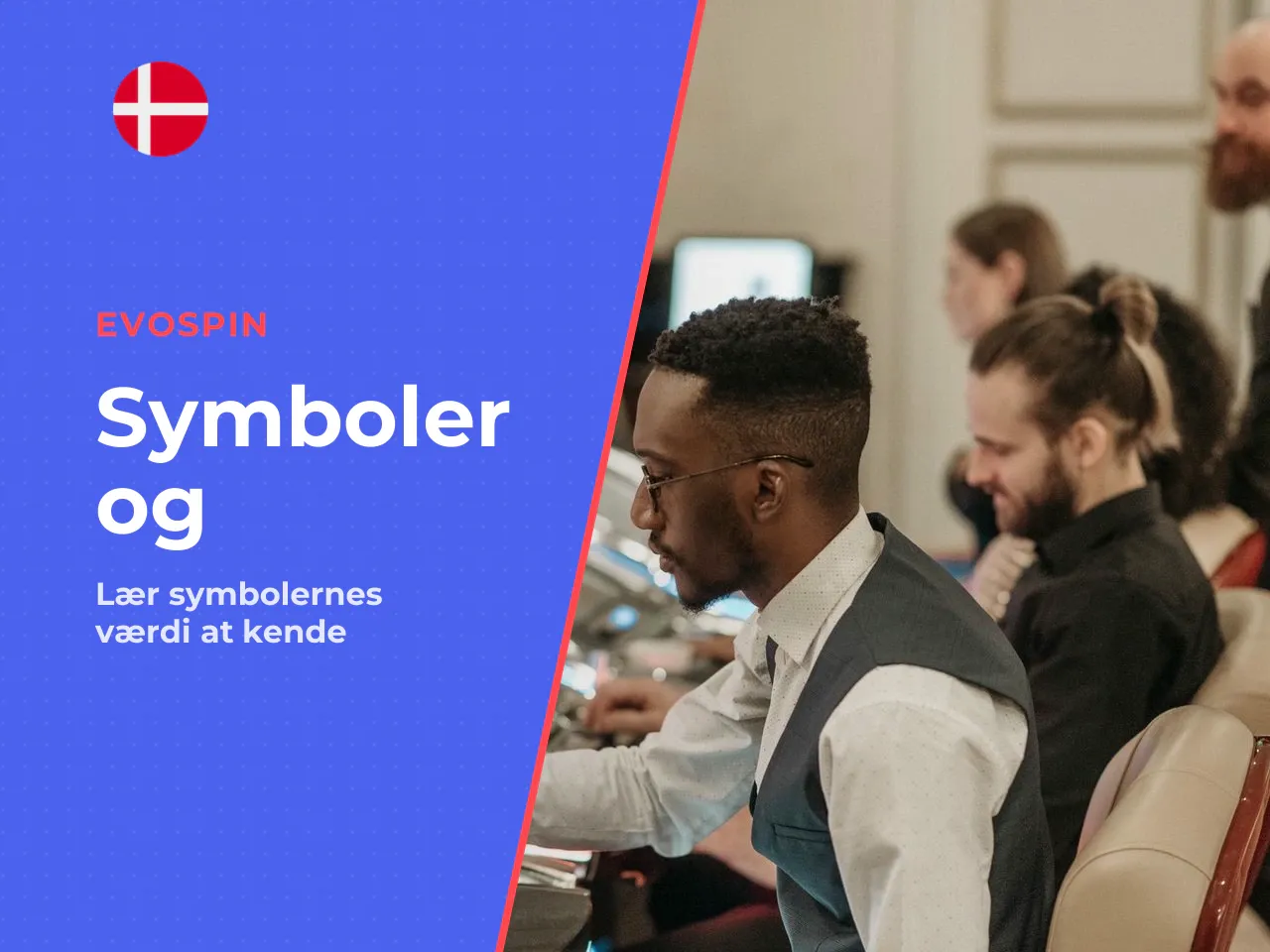 Symboler og udbetalingstabel. Symbolerne falder i