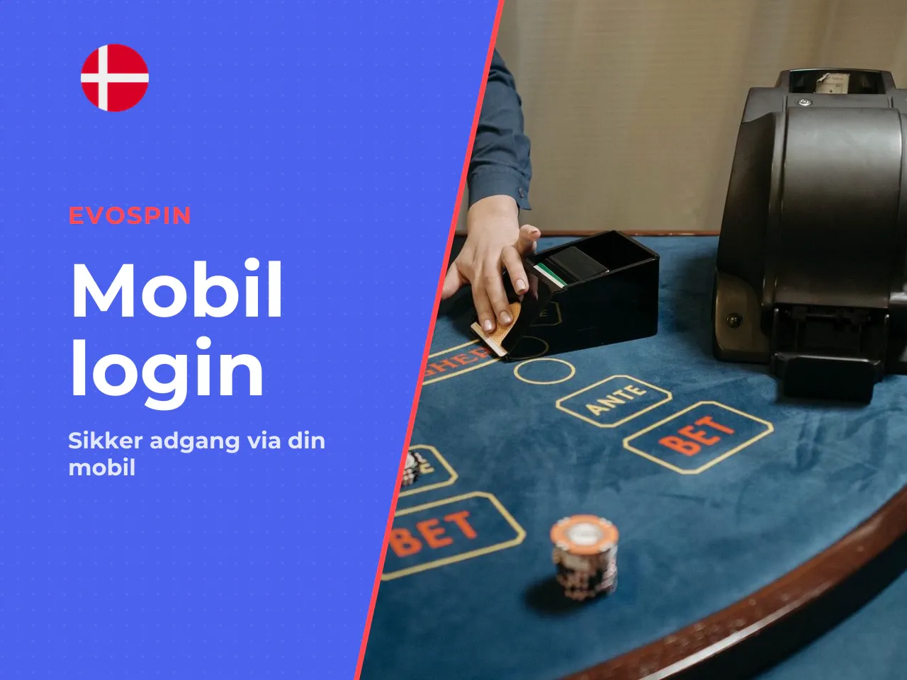 Login fra mobil og tablet. Evospin
