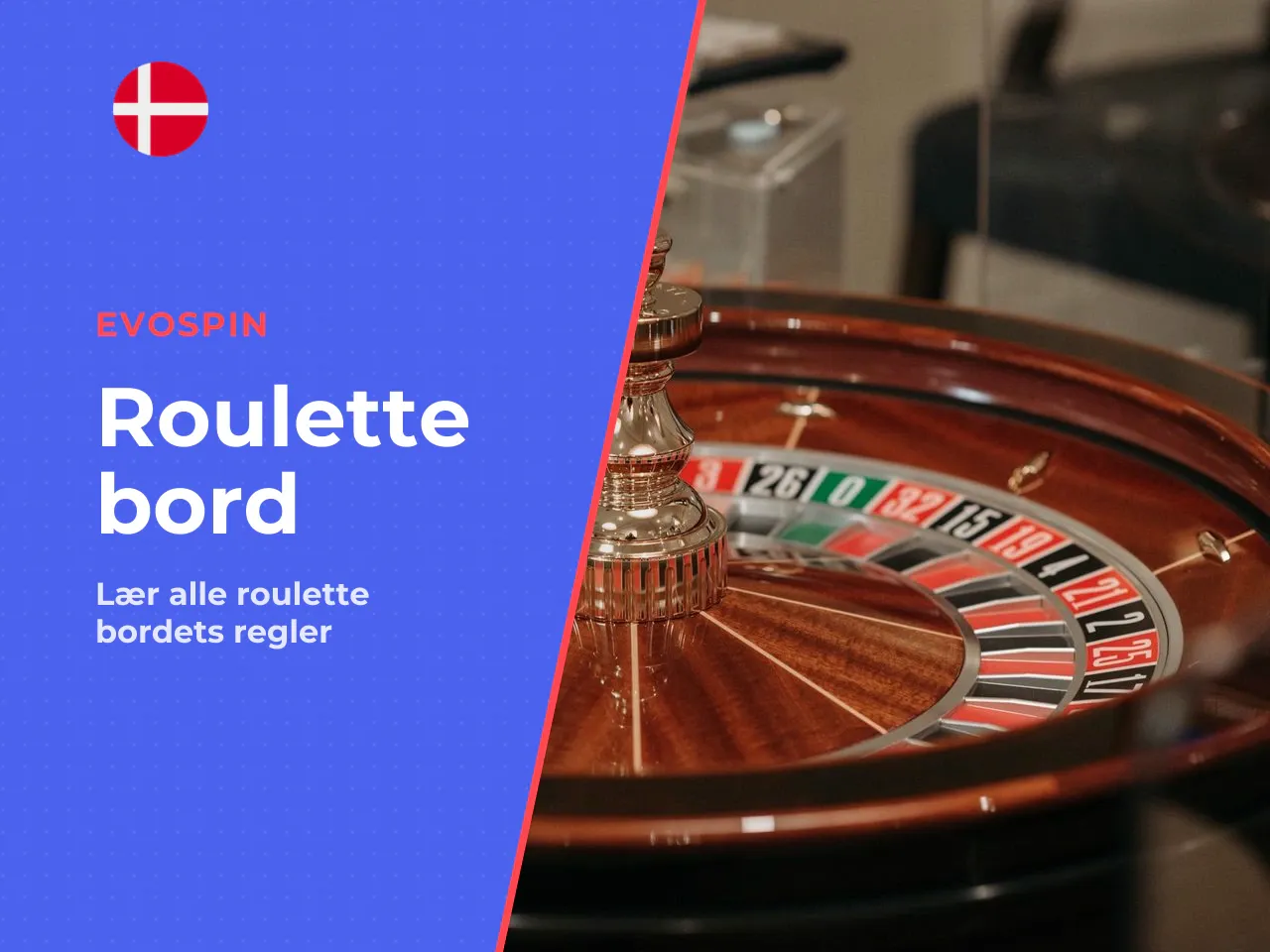 Roulettebordet og felterne til indsatser. Roulettebordet