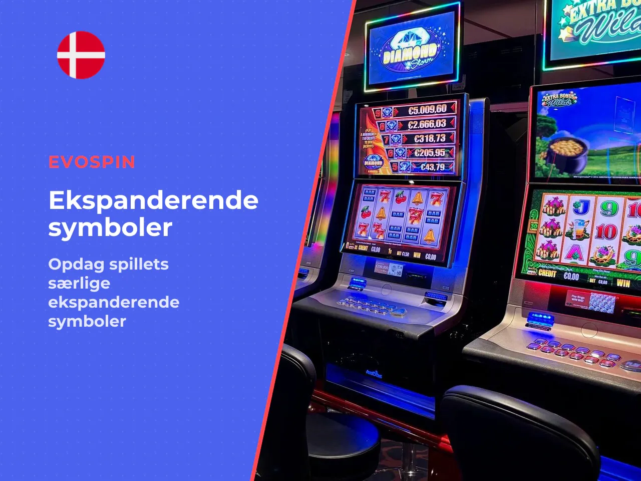 Ekspanderende specialsymbol og gamble-funktion. Inden runden
