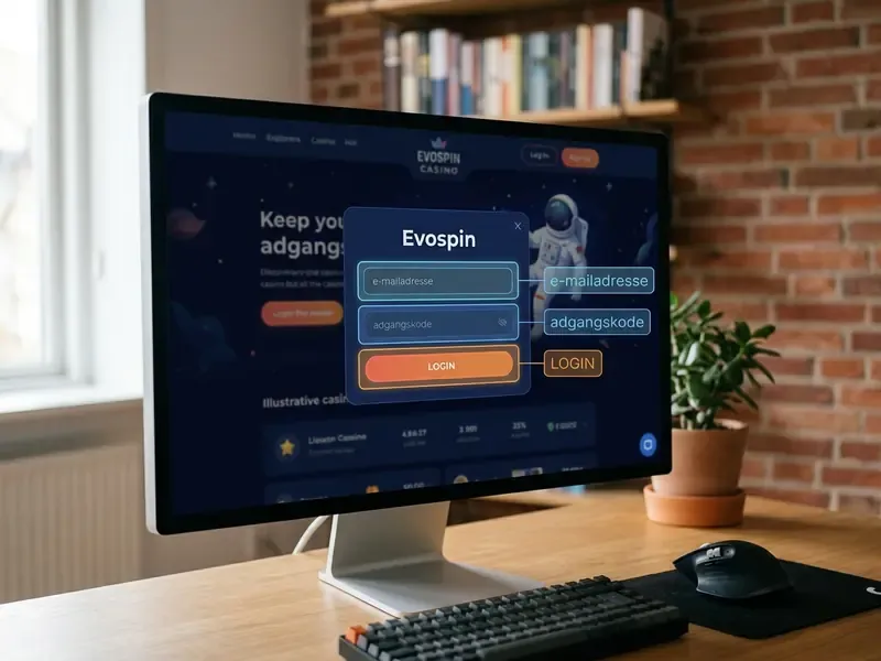 evospin casino login med e-mailadresse og adgangskode