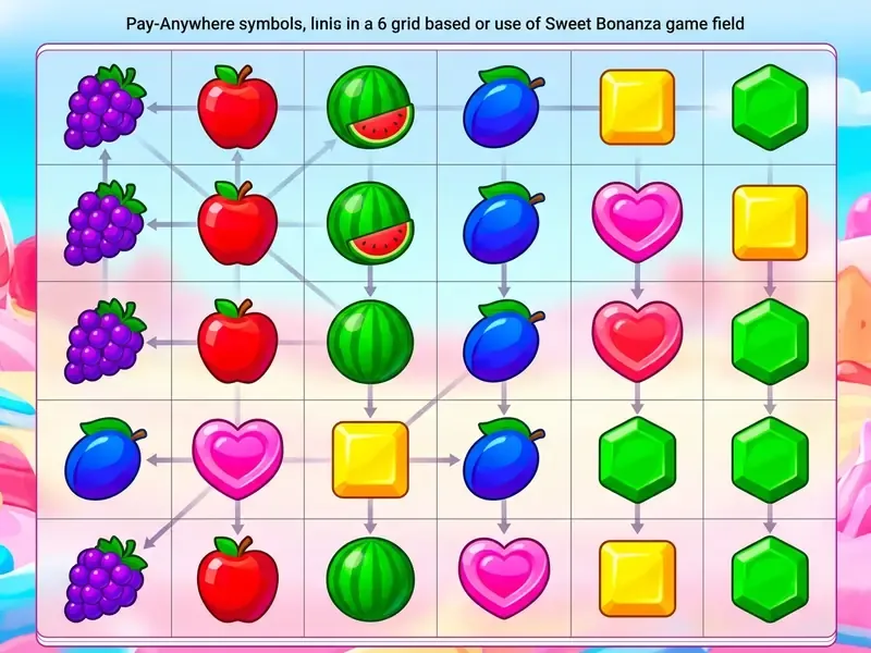 Sweet Bonanza 6x5 spilfelt mekanik