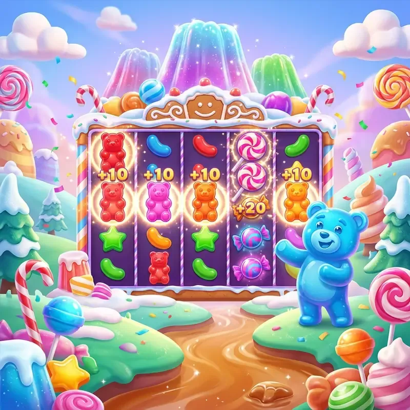 Sugar Rush slot demo, bonusfunktioner og