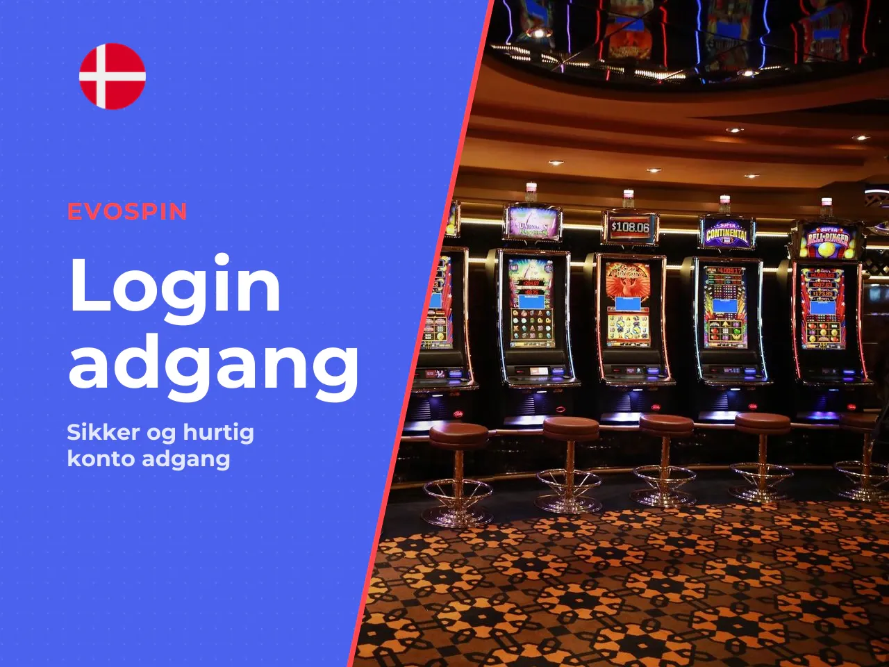 Evospin anvender i stedet klassisk e-mail-login
